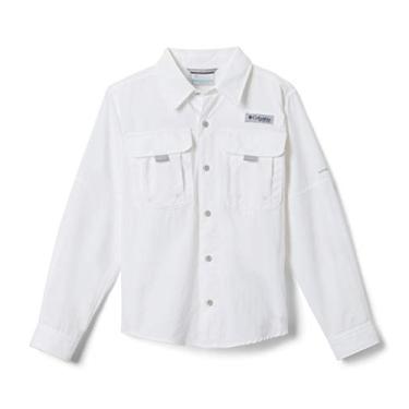 Imagem de (X-Large, White) - Columbia Sportswear Boy's Bahama Long Sleeve Shirt