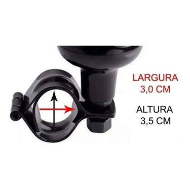 Imagem de Manopla Auxiliar Volante Pomo Giratório Isenção Pcd Baliza