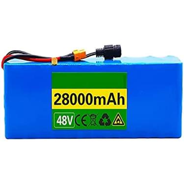 Imagem de Bateria 48V 13s3p 28Ah Bateria 1000W Bateria de alta potência Ebike Bicicleta elétrica BMS com plug Xt60 + carregador Bateria Bateria de lítio Scooter elétrico