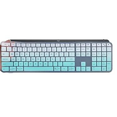 Imagem de Capa para teclado Logitech MX Keys S Wireless Keyboard/MX Keys Advanced Wireless Keyboard/Logitech Craft Advanced Wireless Keyboard Protector Ultra Thin Silicone Keyboard Skin -MGreen