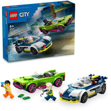 Imagem de Lego City Perseguição Policia e Muscle Car 60415 213pcs