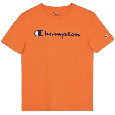 Imagem de Champion Camisa polo masculina, camisa atlética confortável, melhor camiseta polo para homens, Script Paprika Orange, GG