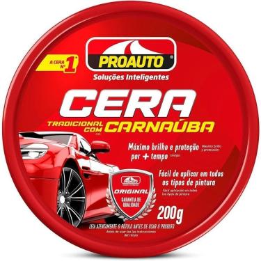Imagem de Cera Pasta Com Carnauba 200grs - Proauto Premium