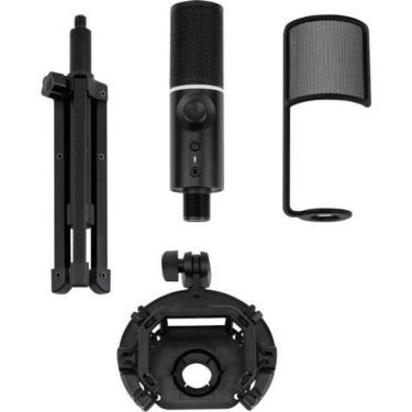 Imagem de Microfone Gamer Rgb Mic Tripod Com Tripe Ajustavel Preto Str Homologação: 153032012961