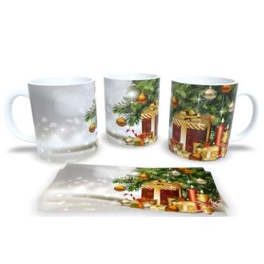 Imagem de Canecas de Porcelana Branca Personalizadas Arvore de Natal (Mod.6)