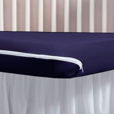 Imagem de Capa de Colchão Berço Americano Malha Gel Com Zíper  - Rei do Kit Berç