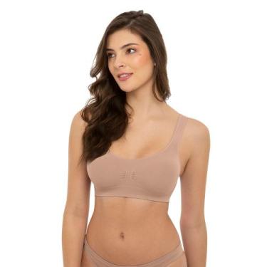 Imagem de Top Liso Básico Sem Bojo E Sem Costura Feminino Adulto Trifil Para Tre