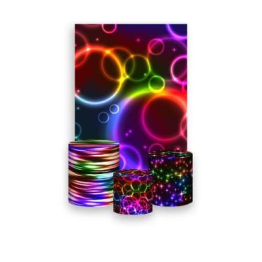 Imagem de Painel De Festa Vertical 1,50 x 2,20 + Trio De Capas Cilindro - Círcul