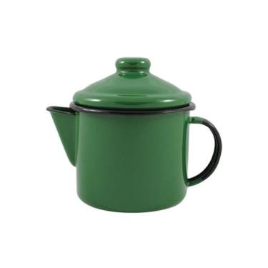 Imagem de Bule p/ Chá 10 Esmaltado Ágata Ewel 600 ml Verde