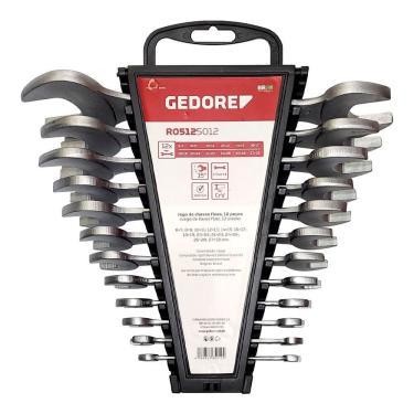 Imagem de Jogo de Chaves Fixas com 12 peças de 6 à 32 mm - Gedore Red 3365212