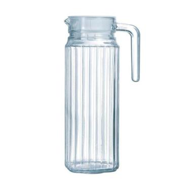 Imagem de Jarra de vidro com Tampa Branca 1200ml  - L&T