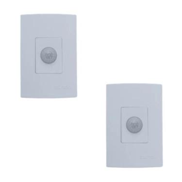 Imagem de Kit Sensor de Presença de Parede para Embutir Lente 180º - QI2M - QUAL