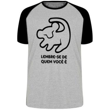 Imagem de Camiseta Rei Leão Simba Lembre-se de quem você é Blusa Plus Size extra