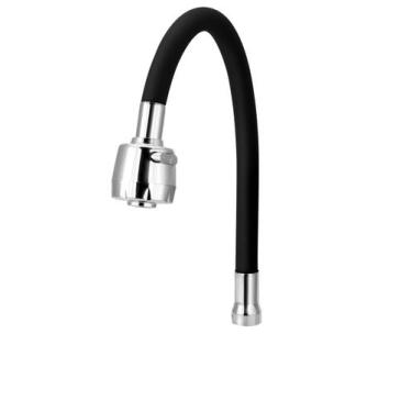 Imagem de Tubo Gourmet Flexível Preto Para Torneira De Cozinha - TFC