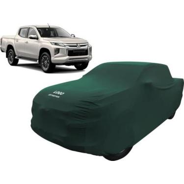 Imagem de Capa Automotiva Para Mitsubishi L200 Tecido Helanca Lycra - Mz, Verde