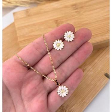 Imagem de Conjunto Margarida Banhada a Ouro - Gaby Pratas Banhadas