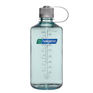 Imagem de Nalgene Garrafa de água Sustain Tritan livre de BPA feita com material derivado de 50% de resíduos de plástico (usando equilíbrio de massa certificado ISCC), 946 ml, boca estreita, espuma do mar