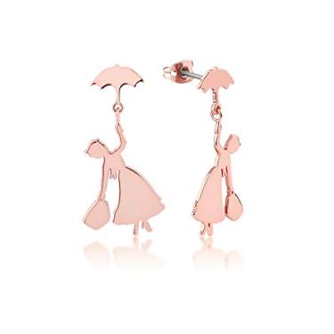 Imagem de Blingsoul Brincos femininos com pingente Mary – Poppins prata guarda-chuva voador moderno brinco para mulheres, Zinco, Sem pedra preciosa
