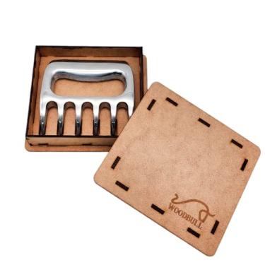 Imagem de Garra de Urso em Alumínio Polido Premium – Acessório para Churrasco e Cozinha Ideal para Desfiar Carnes Servir e Manusear com Facilidade Ideal para Presentear