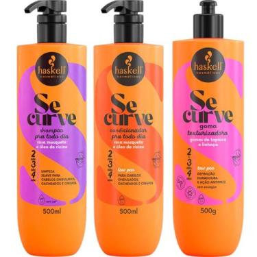 Imagem de Kit Se Curve Shampoo + Condicionador + Goma Texturizadora 500ml Haskel