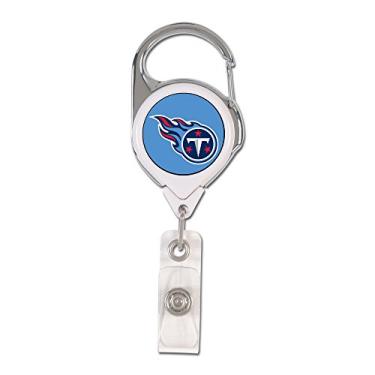 Imagem de Porta-crachá premium retrátil NFL Tennessee Titans, cor do time, tamanho único