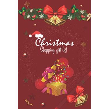 Imagem de Christmas Shopping Gift List: Cute Christmas with Santa Claus Hat Santa Claus Bell Gift Ideas List & Holiday Shopping Gift Organizer Notebook Also Men and Women