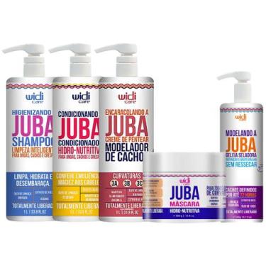 Imagem de Kit Juba Shampoo Condicionador Mascara Hidratação Geleia E Encaracolan