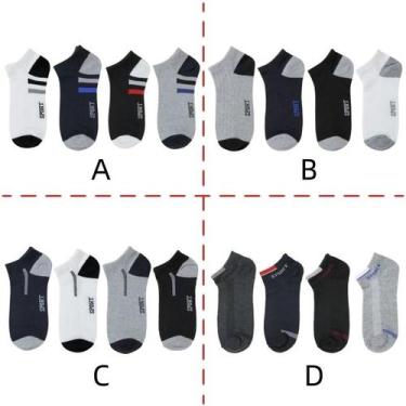 Imagem de Kit com 12 Pares de Meias Soquete Masculino Adulto - PENIEL MEIAS