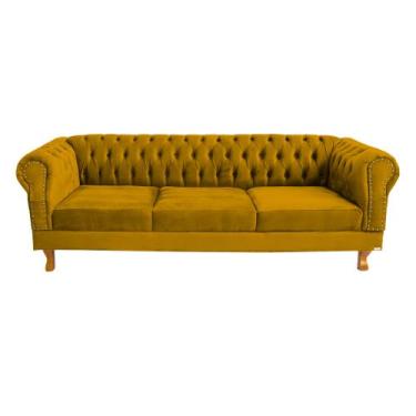 Imagem de Sofá Chesterfield Capitone Duque  2M - novo encanto, OURO