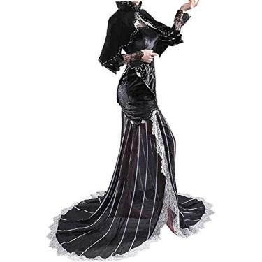 Imagem de Re0 Re Life a Different World from Zero Echidna cosplay fantasia de bruxa saia preta conjunto completo de fantasia de Halloween, Fantasias, Large