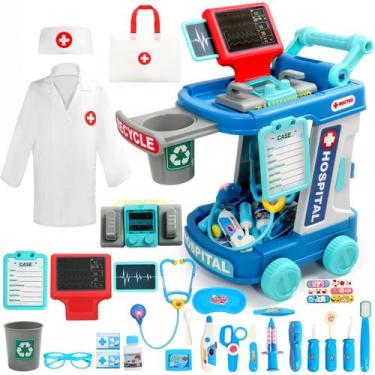 Imagem de Kit Médico Fajiabao Infantil (3-5 anos) - 28 Peças - Brinquedo de Faz 