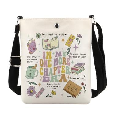 Imagem de MAOFAED Bolsa tiracolo In My More Chapter Era para amantes de livros, presente de bibliotecário, presente nerd, presente de leitor ávido, Mais Chapterxk