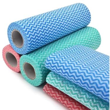 Imagem de Kit 2 Rolos Perfex Pano de Limpeza Multiuso Picotado 100 Un Destacável Alta Absorção Reutilizável Linha Premium M5 Armarinhos