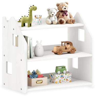Imagem de IDIMEX Armário Infantil Brinquedos Branco Organizador Madeira Yasmin