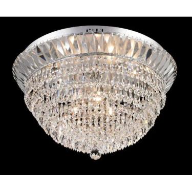 Imagem de Pendente Cristais Cromado 61cm 9G9 PE-031/9.6 Mais Luz