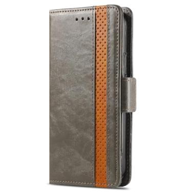 Imagem de LYJSMGZ Capa com aba para Samsung Galaxy S25 Ultra/S25 Plus/S25, carteira de couro com bloqueio de RFID, proteção total, capa interna, cinza, S25 Ultra