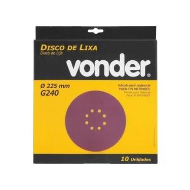 Imagem de Disco de lixa vonder 225mm grão 240 para lpv lpv400b/600/925