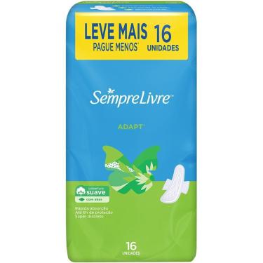 Imagem de Absorvente SEMPRE LIVRE® ADAPT® Suave com Abas 16 unidade