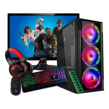 Imagem de Computador Core I7 2ª 16Gb Ram Ssd 240Gb Placa De Video 4gb Monitor 20'' Kit Gamer