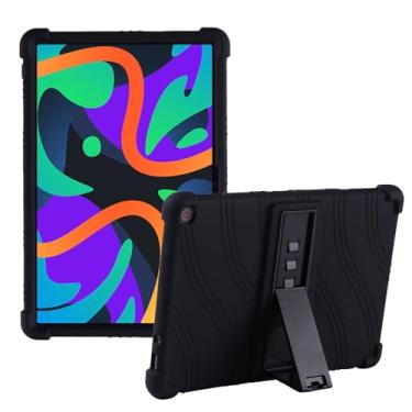 Imagem de fannayipin Capa para tablet Lenovo 10e Chromebook, compatível com crianças, de silicone macio, com suporte ajustável para tablet Lenovo 10e Chromebook