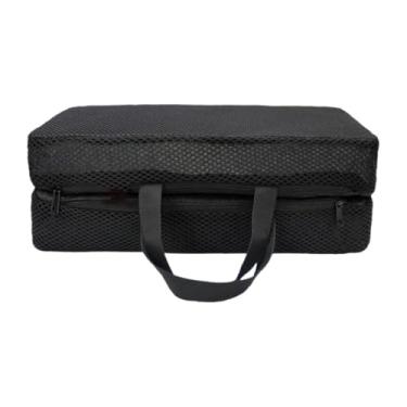 Imagem de Pegciuho Almofada de Assento de Acampamento para Estádio Use O de Cadeira Dobrável Portátil para Atividades Ao Ar Livre, Preto