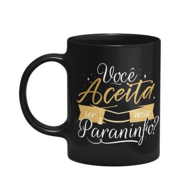Imagem de Caneca Formatura - Você aceita ser nosso paraninfo? - Preta