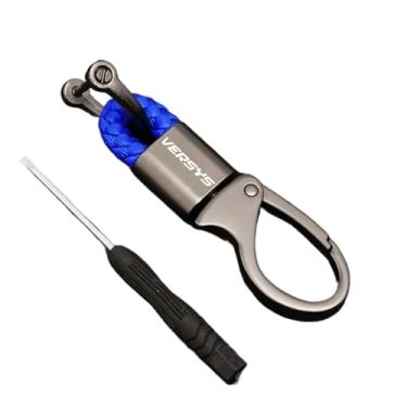 Imagem de jininshengxindianzi Compatible With Versys 650 300 300X 1000 X300 Motorcycle Accessories Keychain Keyring Key Chains Lanyard Chain Key Rings(Blue)