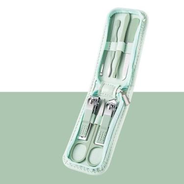 Imagem de Conjunto profissional de manicure - 7 a 22 peças - Kit de pedicure em aço inoxidável com alicate e cortador para paroníquia | Ferramentas para cuidados com as unhas em casa e salão, 7 peças