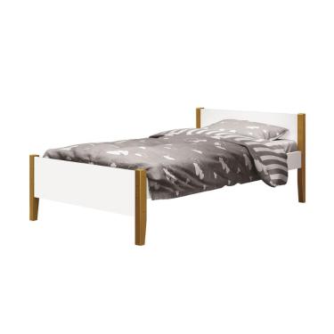 Imagem de Cama Solteiro Simba Reller 100% MDF com Pés em Madeira