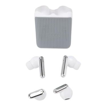 Imagem de Heayzoki 2 Pares de Fones de Ouvido Sem Fio, Bluetooth 5.4 Botões de Ouvido Com Controle de Toque, à Prova de água e Suor, 99% de Clareza, Diafragma de 14,2 Mm, Tempo de Reprodução de 30h (Branco)
