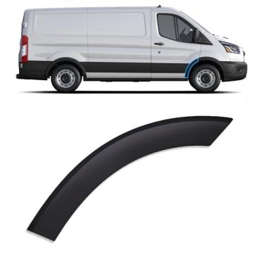Imagem de YUWUTF Para-lama da porta dianteira direita molde flare acabamento roda arco molde compatível com 2015-2023 Ford Transit 150 250 350 350HD parte traseira
