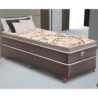Imagem de Cama Box Conjugado Solteiro com Colchão (88x71x188) Opala Gazin CR35332 Marrom