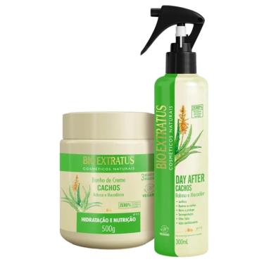 Imagem de Kit Bio Extratus Cachos Banho De Creme 500Ml/G + Day After