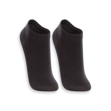 Imagem de Kit 2 Pares de Meias Cano Curto Lupo 4572-088, Preto